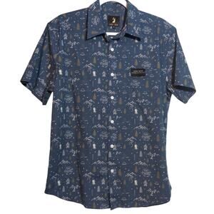 Jack + Sage John Muir Historic Site Camp Shirt Blue Patterned Outdoors Size M
